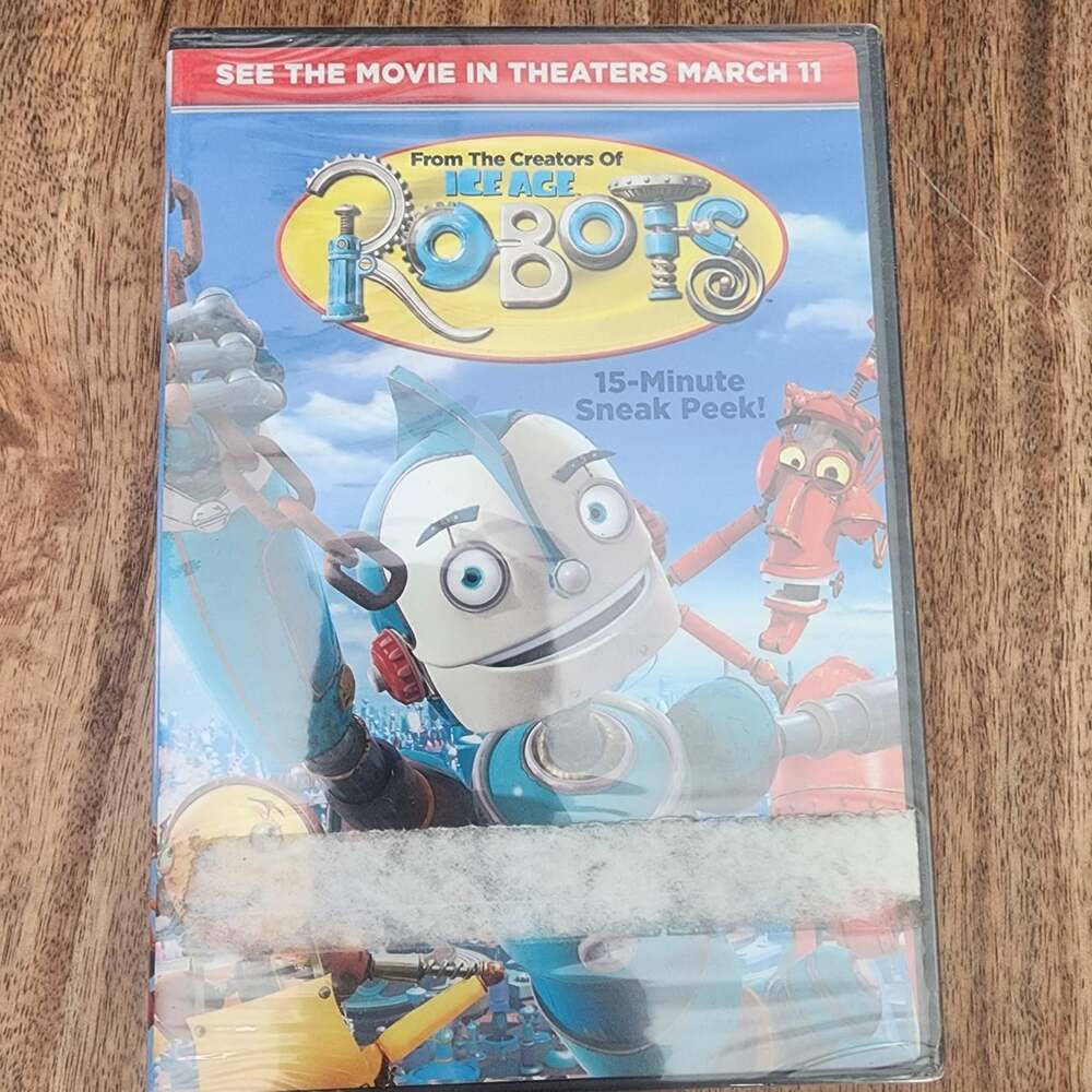 Robots 15-Minute Sneak Peek DVD Promo Drew Carey 2004 Fox Animated New Sealed